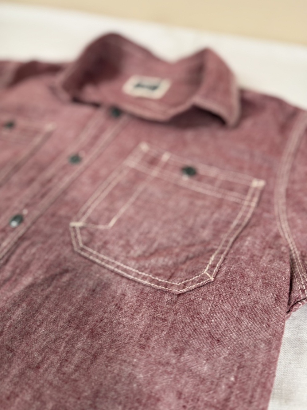 Converse Men's Button Up Long Sleeve Shirt Size Small - Red - Picture 5 of 7